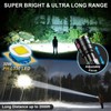 Gosdas Rechargeable Flashlights High Lumens 2000 Long Distance, Single Click