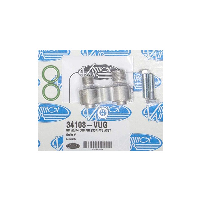 VPA 34108-VUG OEM Compressor Adapter Block Kit GM A6/R4 Early-Style