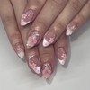 French Tip Press on Nails Short Almond Fake Nails Cute
