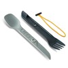 Yuko 27009 Outdoor Camping Tableware Switch Spoke Utensil Set, Stone