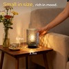 LUSHARBOR Battery Operated Lamp with Timer, Small Decorative Table Lamp