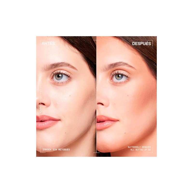 Nyx Professional Makeup Buttermelt Bronzer Bronceador Cremoso Polvo Alta Pigmentación