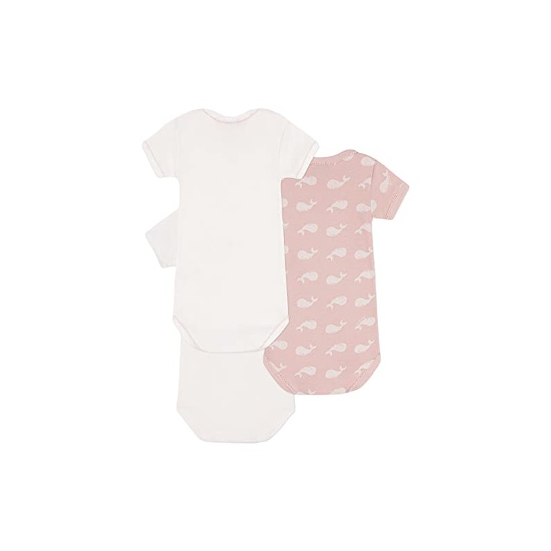 Petit Bateau Baby Girls Striped Short Sleeve Bodysuit, Variant 1