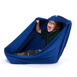 SANHO Calcetín sensorial de movimiento dinámico, para el cuerpo, juguetes para trastornos autistas y sensoriales, versión actualizada, bueno para altura: 35 a 59 pulgadas de profundidad, color azul