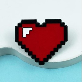 8-Bit Pixel Heart Enamel Pin - Retro Video Game & Gamer Love Brooch for Backpacks, Jackets, Hats, and Bags - Gift for Gamers, Nostalgia Fans, and Retro Enthusiasts