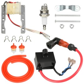 YOXUFA Motorized Bicycle CDI Ignition Coil Magneto Coil Kit for 2 Stroke Engine 80cc 100cc 49cc 50cc PK80 BT80 YD100 Gas Motor Motorized Bike Parts