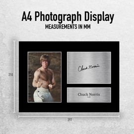 HWC Trading A4 Chuck Norris Way of the Dragon Colt Gifts Printed Signed Autograph Picture for Movie Memorabilia Fans