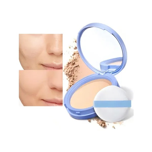 Base De Maquillaje Polvo Compacto Fijador Matte