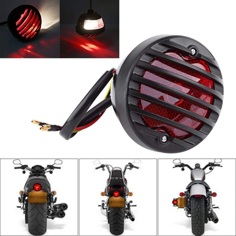 Kuuleyn Motorcycle Tail Brake Light, Motorcycle Tail Lights, Brake Taillight,