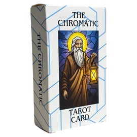 The Chromatic 78 Tarot Card Deck Features Stained Glass-Style Artwork with Bold Colors and fine Detail, Ideal for Beginners and Experts in Tarot, Fortune Telling, or Spiritual Guidance.