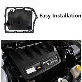 62TE 62TEA 68018555AA Automatic Transmission Filter KIT Pan Gasket 06-UP (6 SPEED ONLY) Compatible With Chrysle-r Dodg-e Sebring Journey