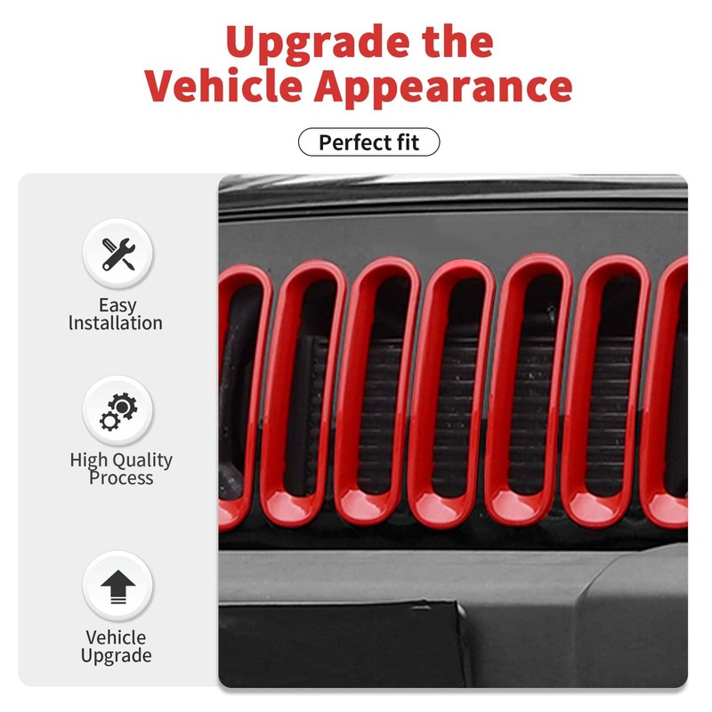 SQQP Grille Grill Insert+Angry Bird Style Headlight Turn Light Cover