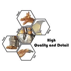 TwCare Godzilla vs. Mecha King Ghidorah, 2021 Movie Series Movable Joints King of The Monsters Action Figures Birthday Kid Gift, Carry Bag