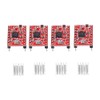 Akozon CNC Shield Expansion Board +4Pcs A4988 Stepper Motor Driver
