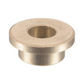 sourcing map Flange Sleeve Bearings 6mm Bore 10mm OD 6mm Length 14mm Flange Dia 2mm Flange Thickness Sintered Bronze Self-Lubricating Bushing 4pcs