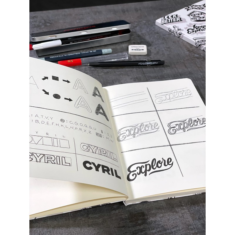 Caran d'Ache Rylsee 0454.323 A5 Blank Sketchbook in Urban Graphic
