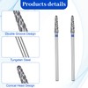 TIESOME 2Pcs 3/32" Nail Drill Bits Set, Professional Tungsten Nail