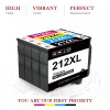 For Epson 4Pack 212XL Ink compatible for Epson 212XL Workforce
