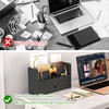 Bamboo Mail Organizer Countertop Desktop with Drawer - Desk Organizer