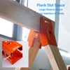 Pack of 2 Hollowed Design Sawhorse Brackets, 25° Adjustable Opening