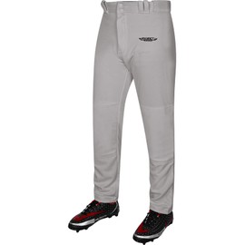 Exxact Sports Home Run Men's Baseball Pants Without Piping - Full-Length, Semi-Relaxed Fit, Open-Bottom Adult Baseball Pants - (AXL, Grey)