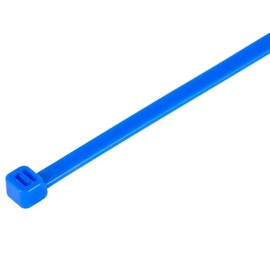 GTSE 100 Pack of Blue Cable Ties, 200mm x 2.5mm Premium Tie Wraps, Nylon Zip Ties