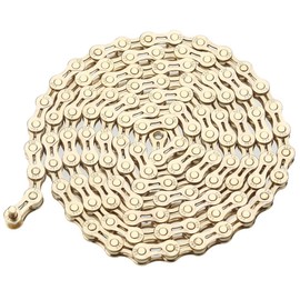 FSC Variable Bike Chain, 8 Speed, 7 Speed, 6 Speed Universal Use, Lightweight Hollow Hollow Hollow Carving Design 116L (Golden)