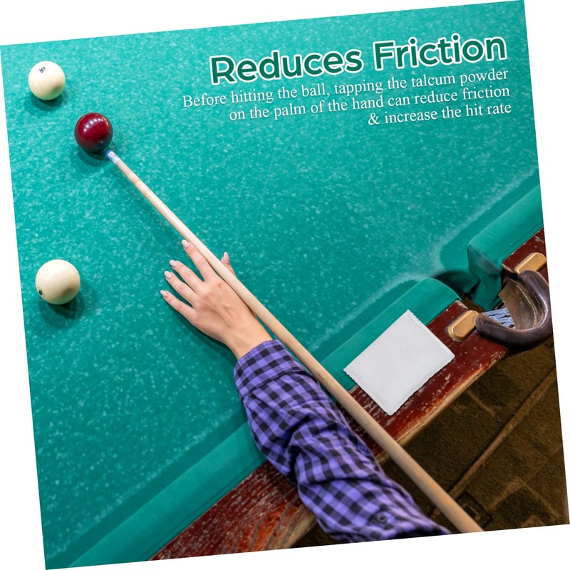 BESPORTBLE Pool Table Chalk Billiard Talcum Powder Bag Talc Powder