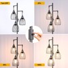 Nintiue Dimmable Floor Lamp, 3 x 800LM LED Edison Bulbs