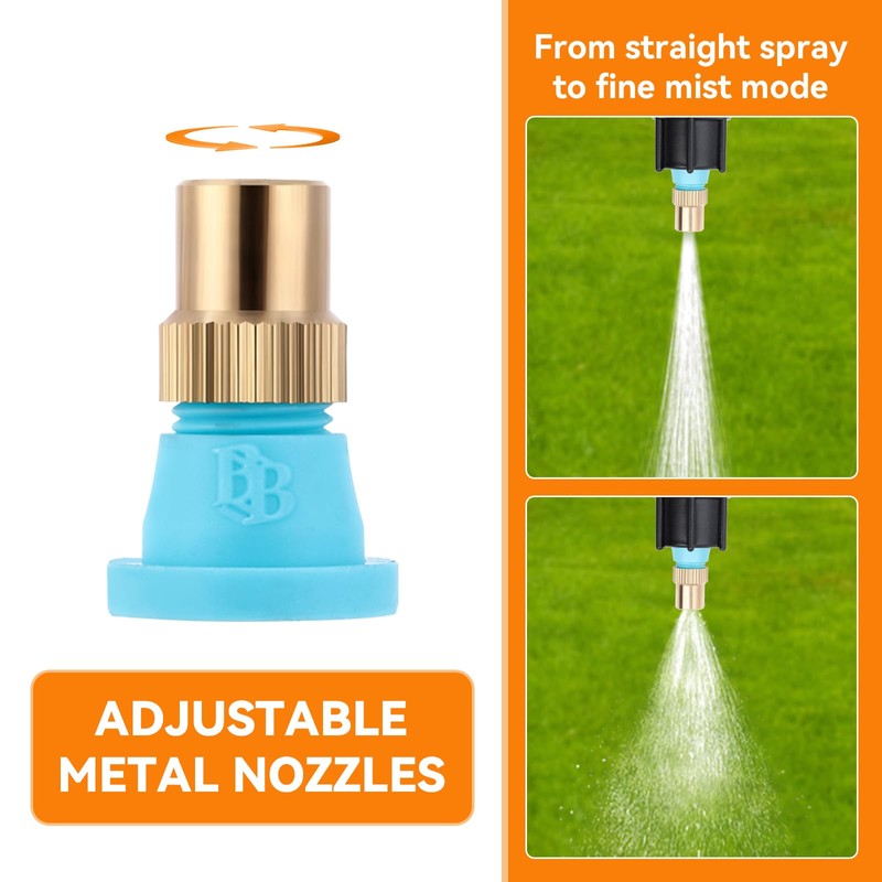 6-Nozzle Poly Boom Wand with 3/8" Brass Fitting, 7.5 Ft.