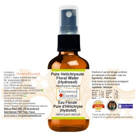 Greenwood Essential Pure Helichrysum Floral Water (Hydrosol) (Helichrysum Italicum) 50ml (1.69 oz)