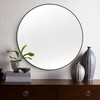 Black Bathroom Mirrors 24 Inch,Round Wall Mirror with Tempered Glass-Shatterproof