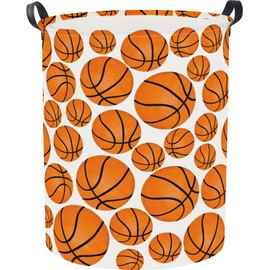 CLOCOR Kids Laundry Basket,Waterproof Baby Boys Nursery Hamper,Collapsible Fabric Storage Container,Toys Bin,Room Decor,Gift Basket（Big Basketball