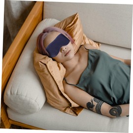 SAFIGLE 2Pcs Silk Eye Masks for Adults Comfortable Adjustable Sleep Eye Masks Light Blocking Blindfolds for Travel Yoga Camping and Naps Navy Blue Red