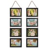 Lavezee 5x7 Hanging Collage Picture Frames Set of 2, Black
