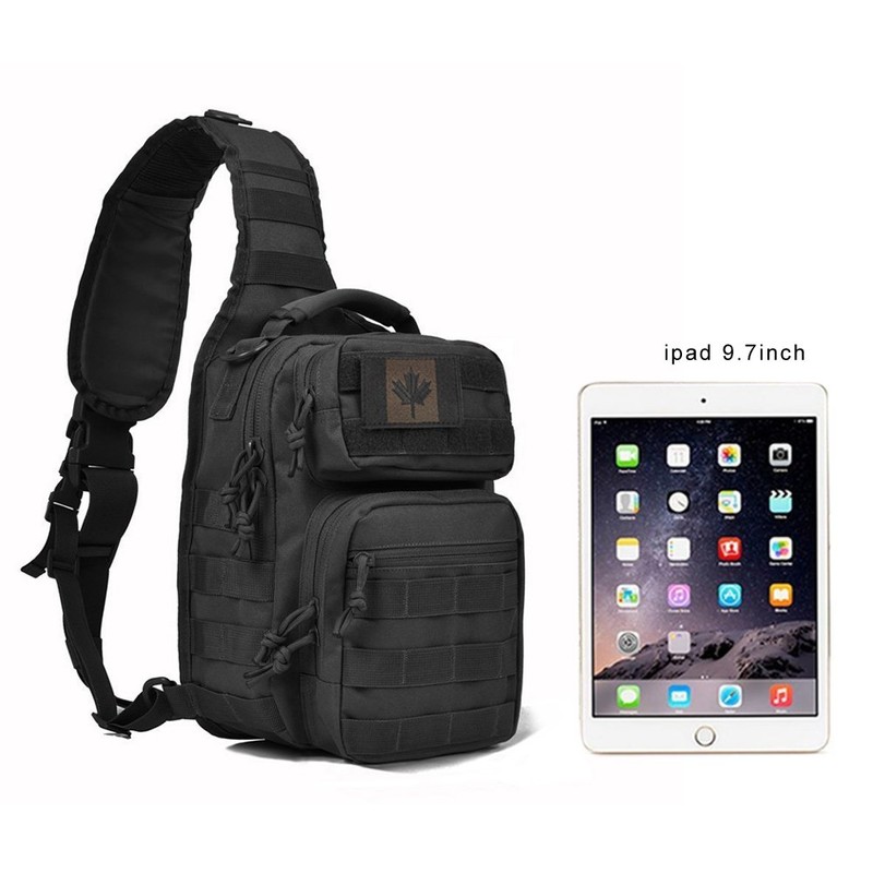 Coolton Tactical Sling Bag, Shoulder Army Molle Daypack, Hiking Hunting