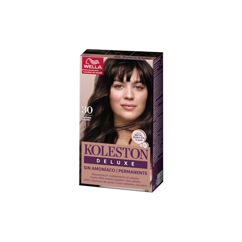 Koleston Deluxe Tinte Permanente Sin Amoniaco 30 Castaño Oscuro