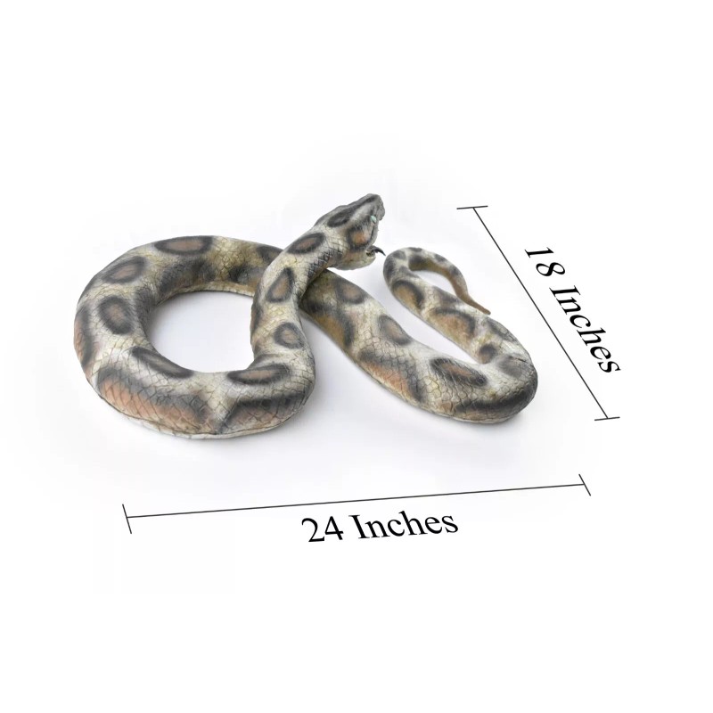 Dillon Realistic Giant Anaconda Snake foam-filled latex rubber snake 87"