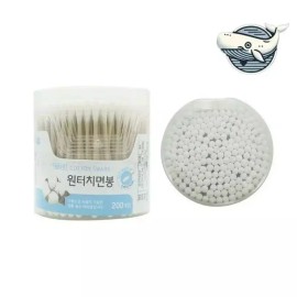 원터치 순면 면봉 심플 고급 면봉 One-Touch Cotton Swab Simple Premium Cotton Swab