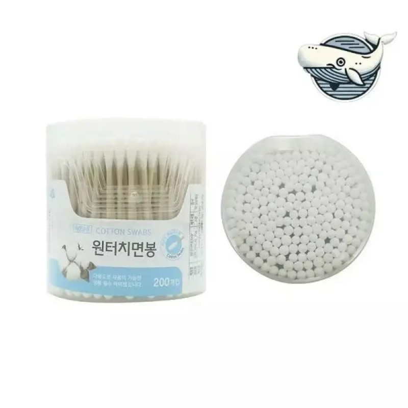 원터치 순면 면봉 심플 고급 면봉 One-Touch Cotton Swab Simple