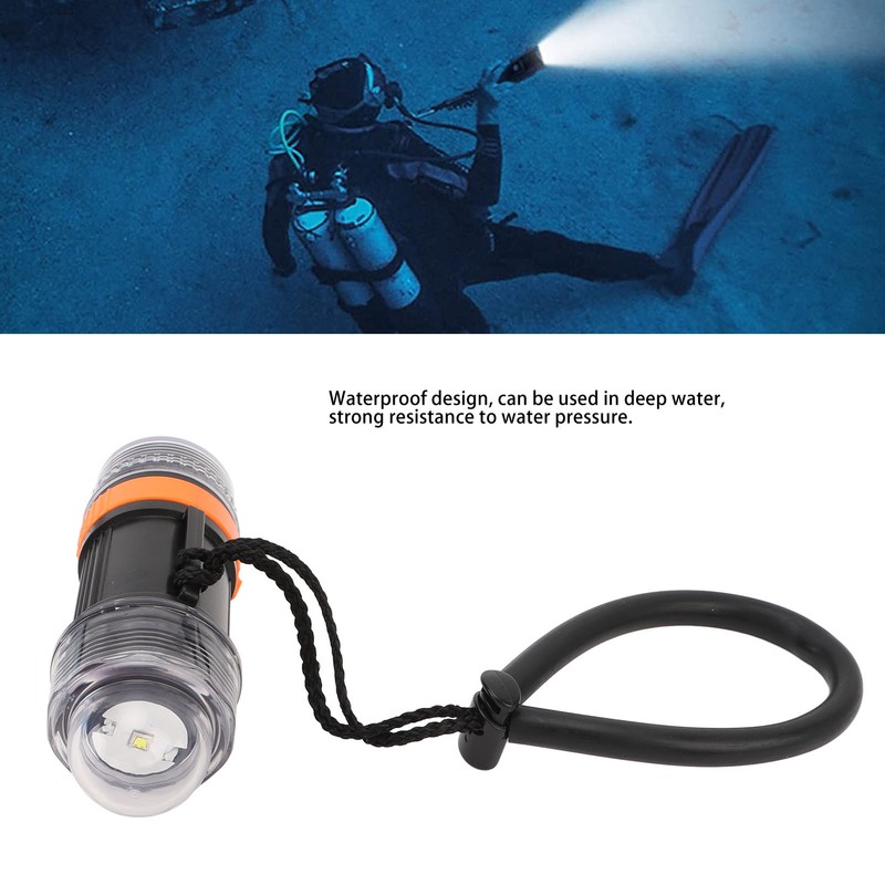 Dive Strobe Light Waterproof High Brightness LED Battery Powered Diving