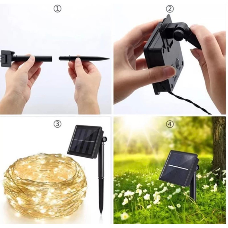Bel Air Home - Solar Fairy Lights with 100 LEDs,