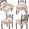 SearchI Stretch Dining Chair Seat Covers Set of 4, Soft