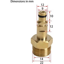 M22 Adapter High Pressure Washer Hose Adapter Pressure Pipe Quick Connector Converter Fitting for K Series Pressure Washer