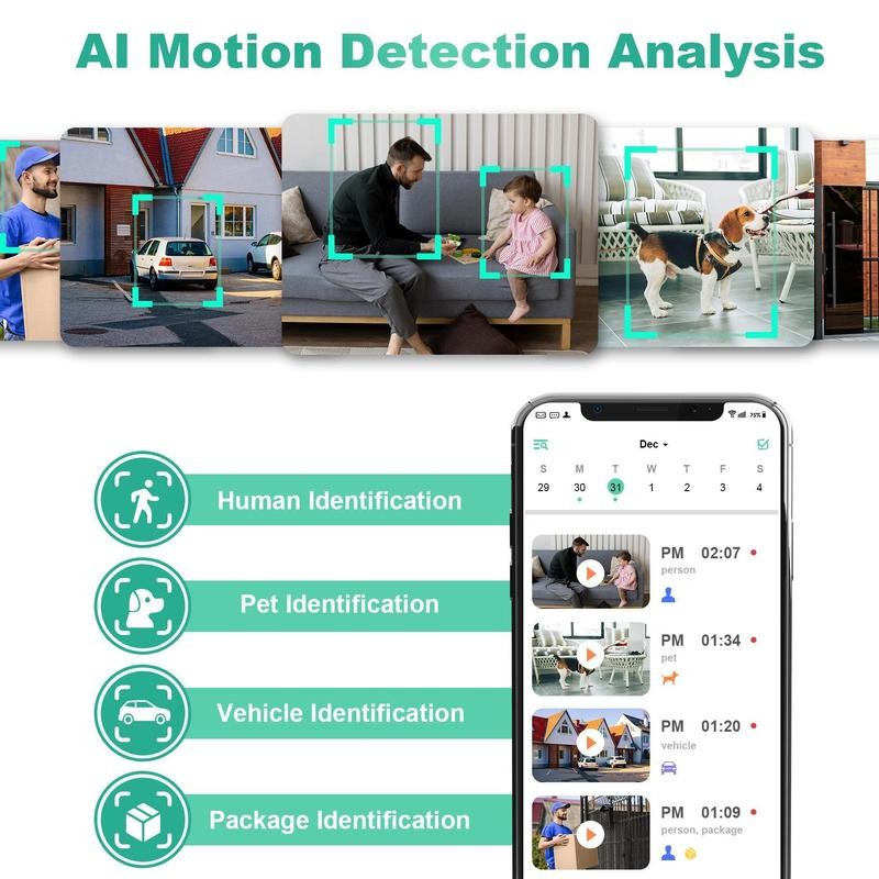 Vision Well wireless camera, rechargeable, waterproof, 1080P HD, real-time video,