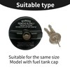 1 Pcs Black Locking Gas Cap, Fuel Tank Locks Replace,