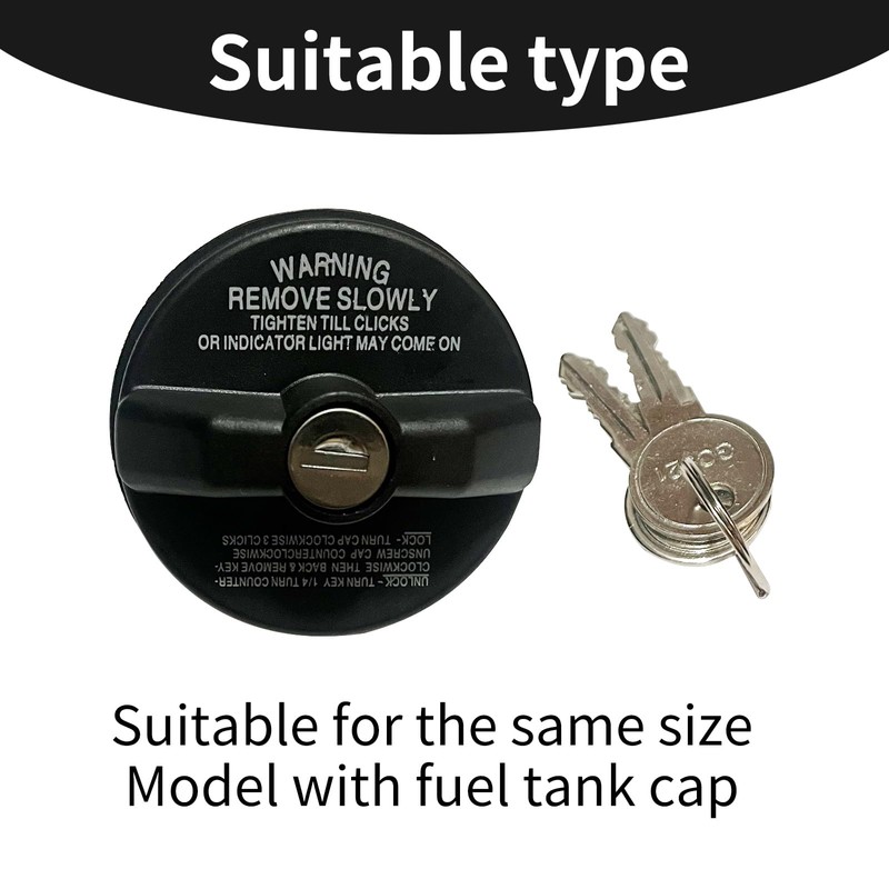 1 Pcs Black Locking Gas Cap, Fuel Tank Locks Replace,