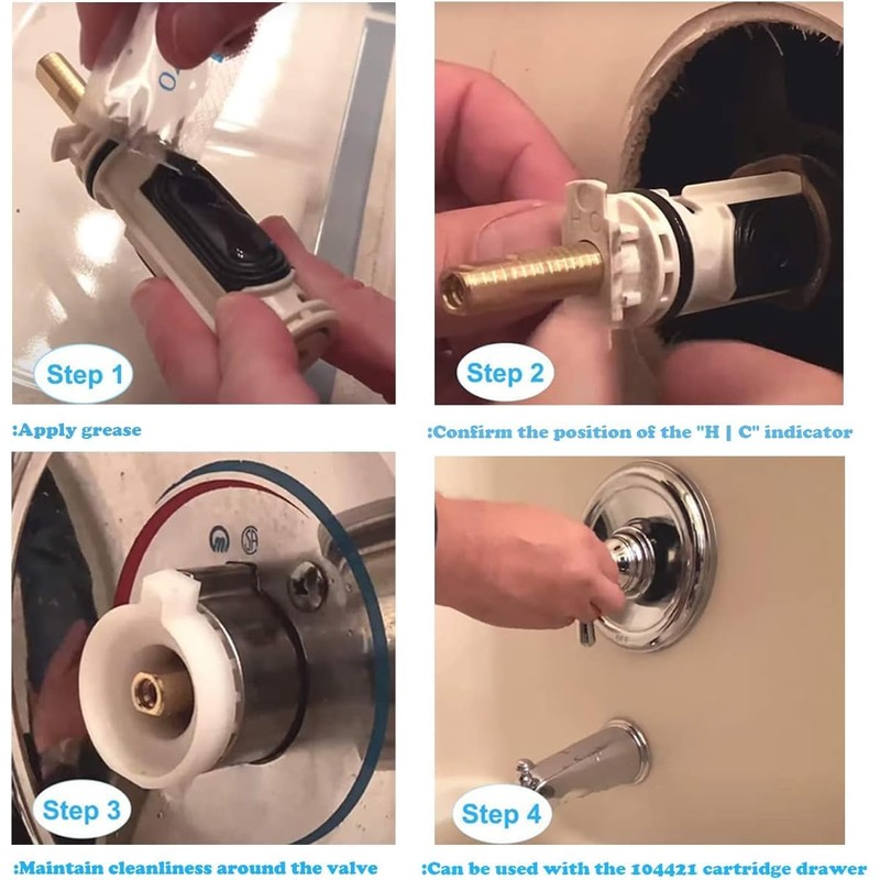 1222 Replacement Cartridge Kit for Moen One-Handle Posi Temp Faucets,Replacement
