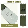 Chanumetal 6 Pcs Waterproof Notebook, 3 X 5 Inch Write