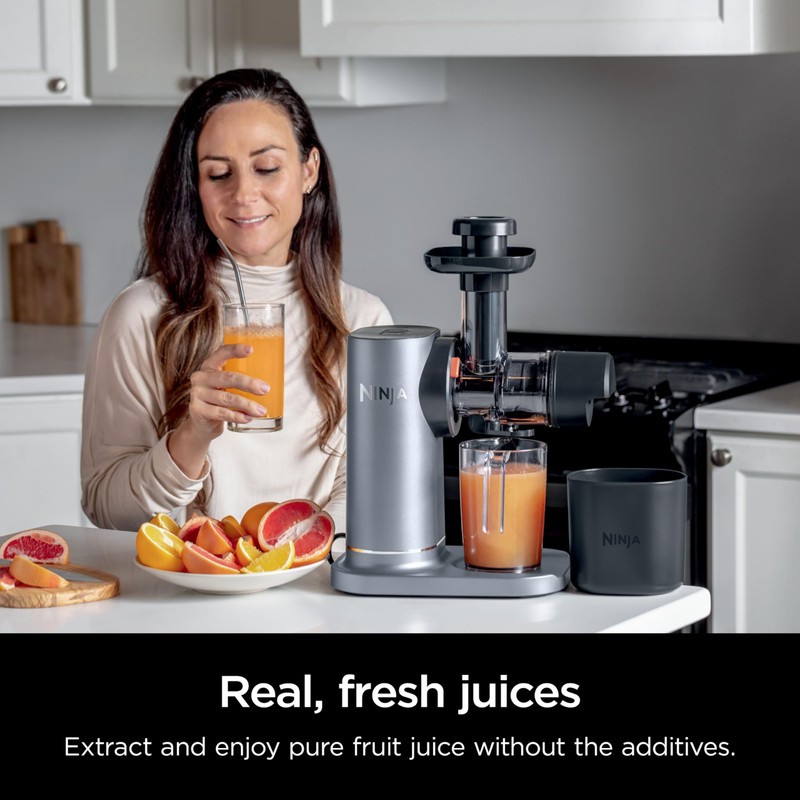 Ninja JC150 NeverClog Cold Press Juicer, Powerful Slow Juicer with